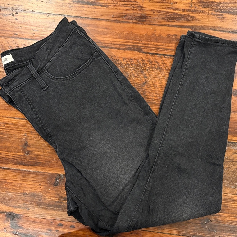 Madewell Charcoal Denim Curvy Roadtripper  Jeans